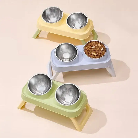 Gamelle Chat Surélevée Double Inox