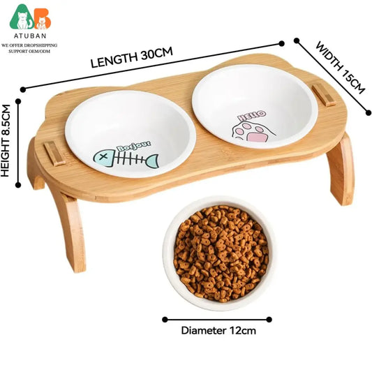 Gamelle Pour Chat Surélevée