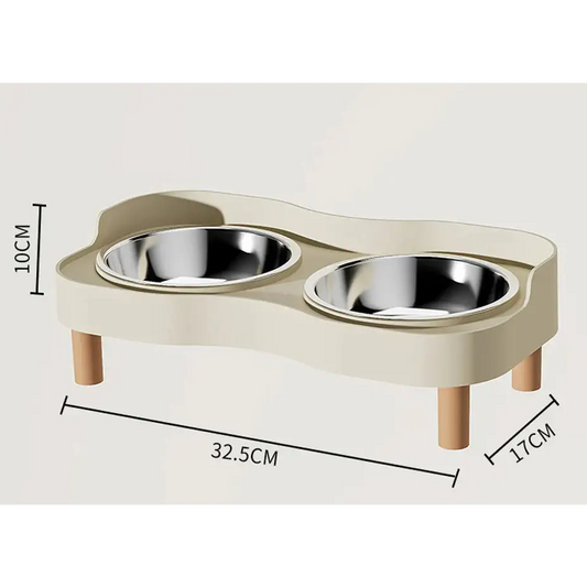 Gamelle Surélevée Chat Double Inox