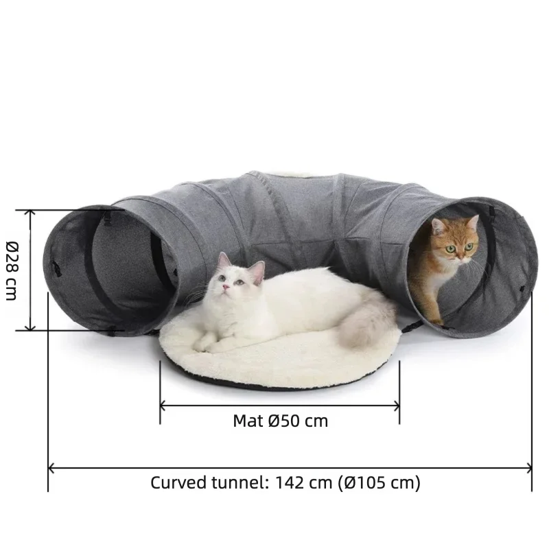 Tunnel pour Chat Pliable | Tunnel de Jeu Interactif pour Chat
