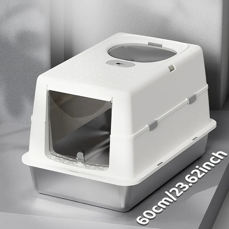 Bac à Litière Chat avec Ouverture Supérieure | Litière Anti Odeur