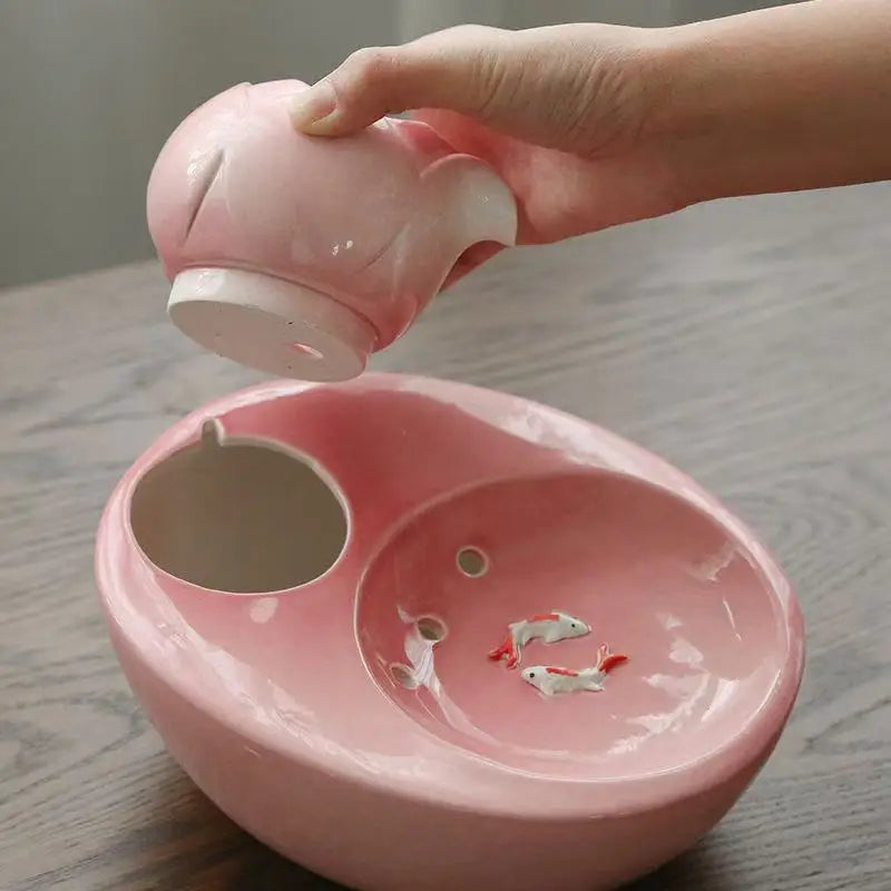 Fontaine à Eau Automatique pour Chat en Céramique