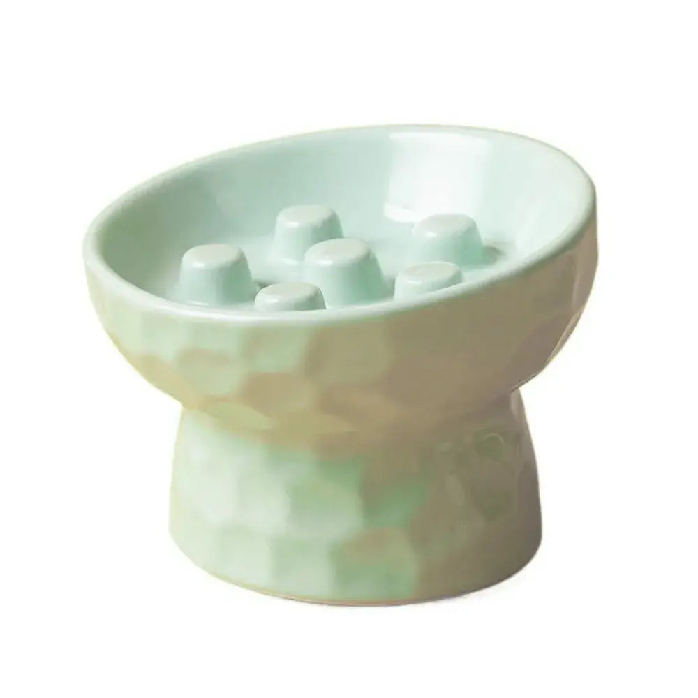 Gamelle Anti-Glouton en céramique - Vert