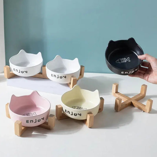 Gamelle Double Design en Céramique pour Chat