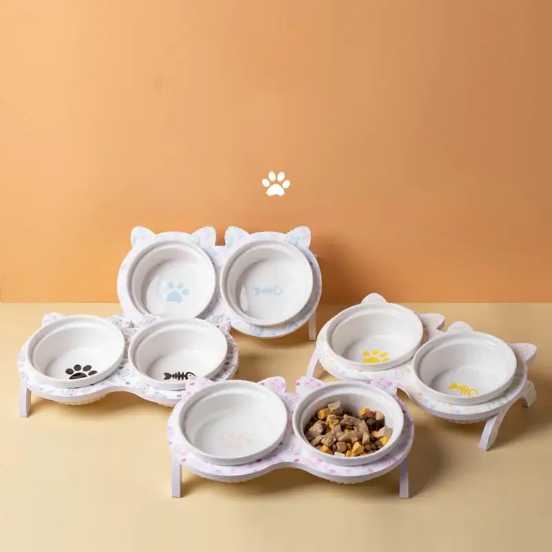 Gamelle Double en Céramique pour Chat