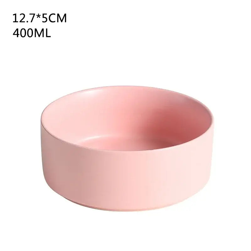 Gamelle pour chat en céramique - Rose