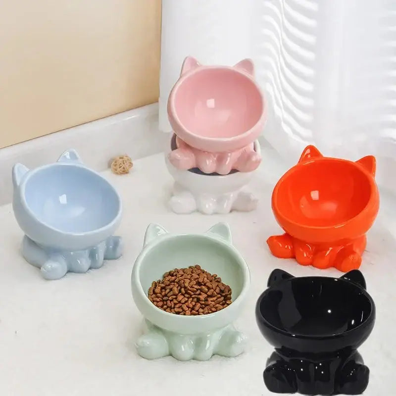 Gamelle Pour Chat Surélevée en Céramique - Gamelle cute