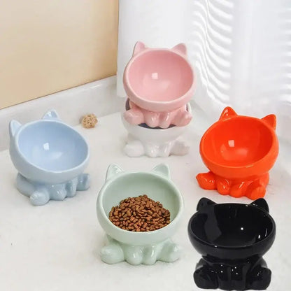 Gamelle Pour Chat Surélevée en Céramique - Gamelle cute